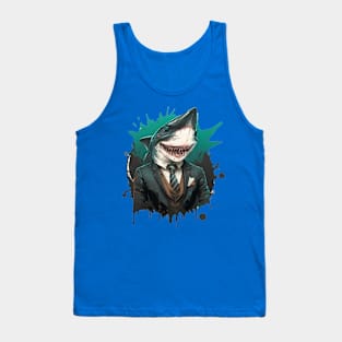 Shark Suit Tank Top